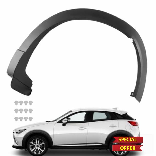 Rear Left Driver Side Fender Flares Wheel Opening Molding Trim Compatible with Mazda CX-9 2016-2023#OEM TK48-51-W60H