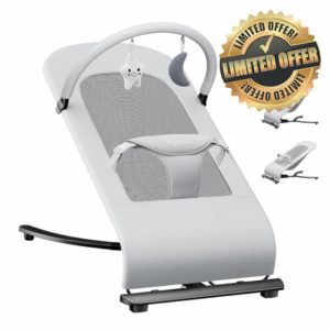 3-in-1 Portable Baby Bouncer & Rocker Chair for Newborn to Toddler - 4 Adjustable Recline Positions