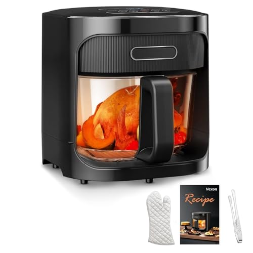 1200W Multiple Air Fryer with Viewing Glass Pot