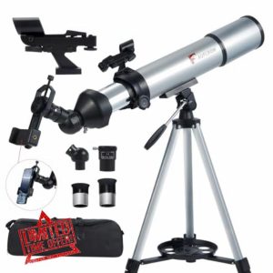 Telescope for Adults 80mm Aperture 600mm Refractor Telescope High Magnification Astronomical Telescope for Beginner
