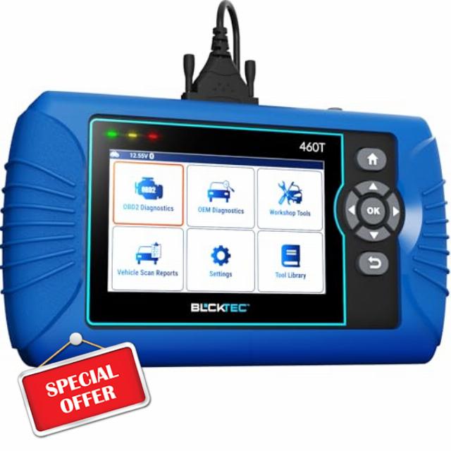 BLCKTEC 460T OBD2 Scanner Car Code Reader Engine ABS SRS Transmission Diagnostic Tool