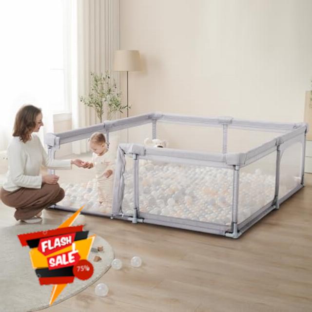 Baby Playpen with Double Door