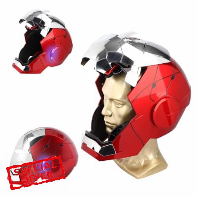 Iron-Man MK 5 Wearable Electronic Helmet: Voice & Remote Controlled