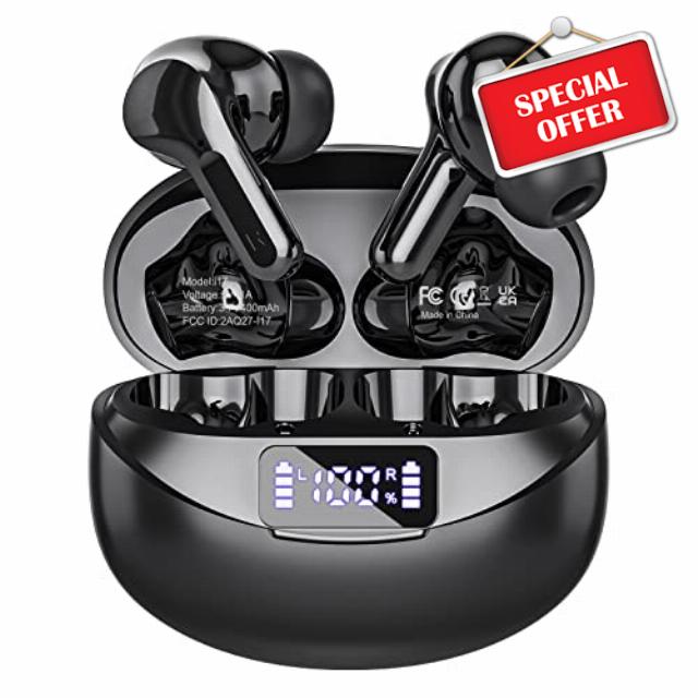 Wireless Earbuds Bluetooth Headphones 50H Playback Ear Buds with IPX7 Waterproof