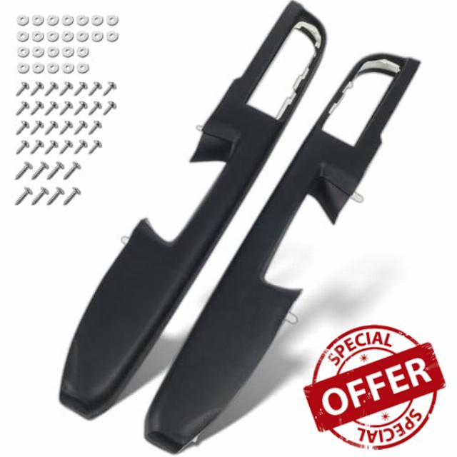 80994 Front Driver & Passenger Side Armrest Repair Fit for Chevrolet Chevy Silverado Suburban Tahoe Avalanche For GMC Sierra Yukon 2010-2014 with Door Release Handle Above Armrest GM # 84127280