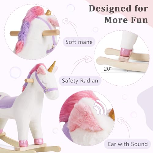 Plush Animal Rocker with Realistic Sounds