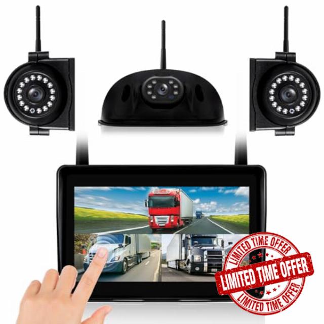 3-Camera Wireless RV Backup System