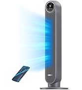 Dreo Tower Fan for Bedroom, 25ft/s Velocity Quiet Floor Fan, 90&deg; Oscillating Fans for Indoors wit...