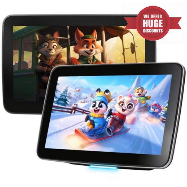 10.1inch Android Portable Car TV Headrest Monitor Tablet for Cars Back seat Support Phone Wireless mirroring Touchscreen with WiFi/Bluetooth/HDMI/USB/Video Player (2)