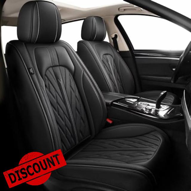 Car Seat Covers Fit for Traverse 2018-2023: Waterproof Faux Leather Seat Covers Automotive Breathable Seat Cushion Protector Airbag Compatible (7 Seats Black)