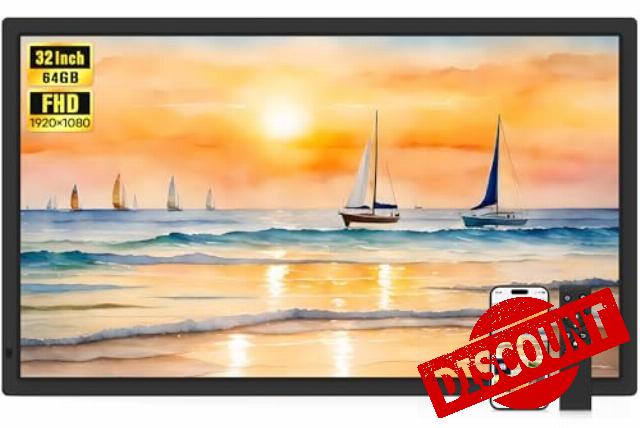 Uhale 32 Inch Extra Large Digital Picture Frame with 64GB
