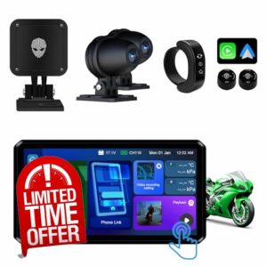 M12S Motorcycle Dash cam Front and Rear