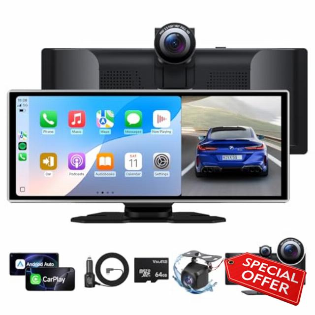 Wireless Portable Carplay Screen for Car