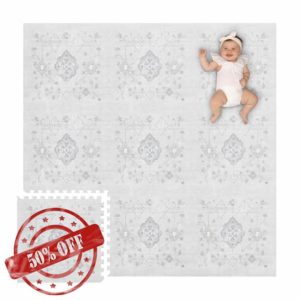 Lillefolk Baby Foam Play Mat - Baby Playmat | Tiles for Kids Interlocking Mat - Foam Baby Mat for Babies & Toddlers - Non Toxic Play Mat for Baby Tummy Time Mat (Large Size 6x6 ft (9 Tiles)