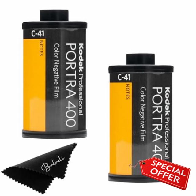 Kodak Portra 400 35mm Film 10 Pack 36exp for 35mm Film Camera Kodak 35mm Film Roll Bundle - Kodak Film- Balveli Cloth - 35 mm Film Roll- Camera Film- 35mm Film Kodak- Kodak Film 35mm-Porta 400 (10)