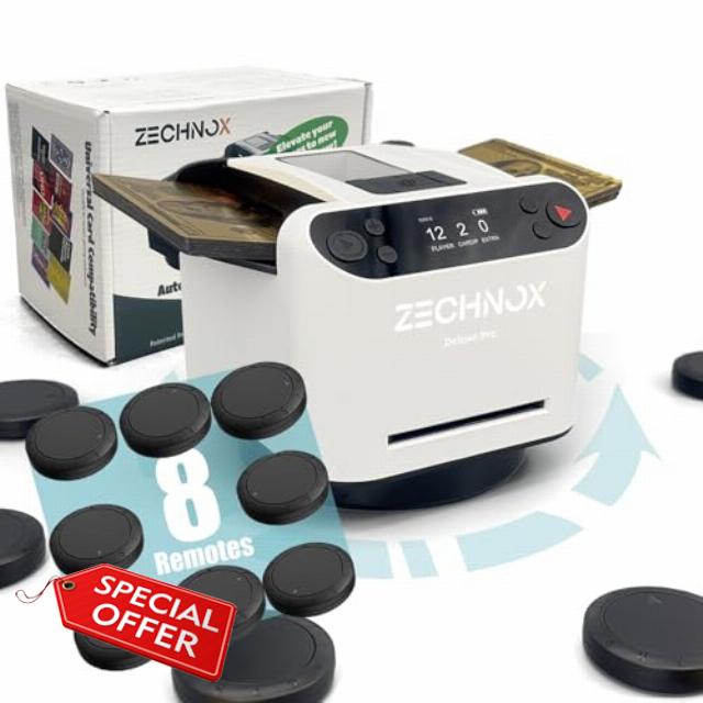 2025 New Smart 2-in-1 Automatic Card Shuffler and Dealer