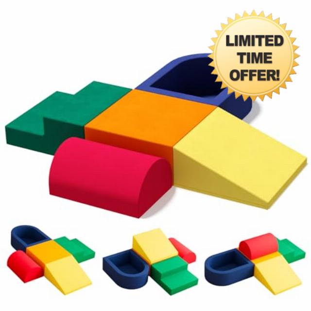 5 Piece Toddler Climbing Toys Indoor