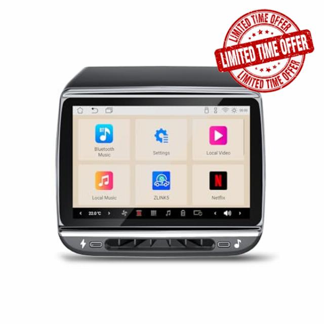 Rear Display Screen for Tesla Model 3 2017-2023 & Y 2019-2024 Android 13 Entertainment Display 4G+64G 7.2" IPS Touchscreen with Air Conditioning Control Rear Seat Heating OTA Carplay&Android Auto