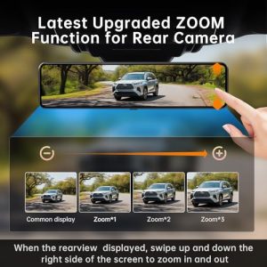 2160P Dual Mirror Dash Cam for Cars & Trucks