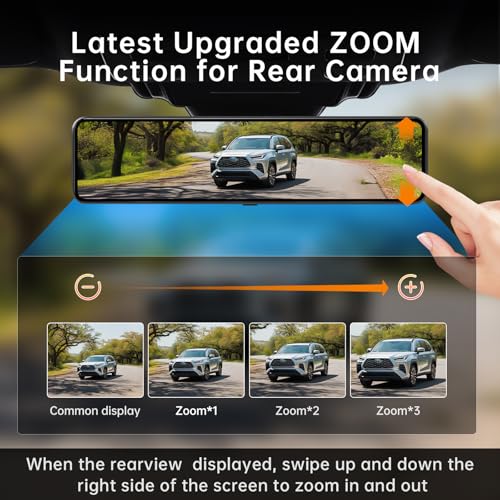 2160P Dual Mirror Dash Cam for Cars & Trucks