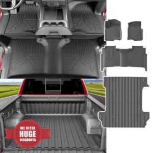 5.82FT Bed Mat Floor Mat Compatible with 2019-2025 Chevy Silverado GMC Sierra 1500 Crew Cab Truck Bed Liner Replacement for 2019-2025 Chevy Silverado Accessories