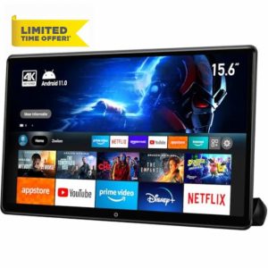 15.6 inch 4K Android Car TV Headrest Monitor for Cars Back seat Rear Entertainment System