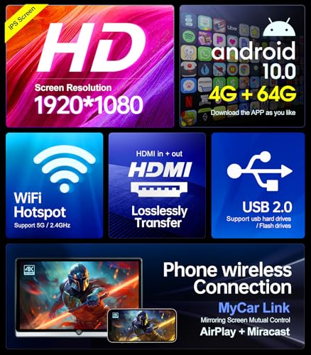 Touch Screen Support Phone Wireless Mirror Link