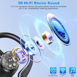 2025 Bluetooth 5.4 Headphones with Earhooks