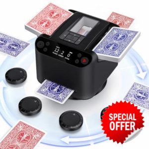 Automatic Card Shuffler and Dealer 2-in-1