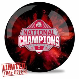 On The Ball Bowling The Ohio State NCAAF National Championship Undrilled Bowling Ball