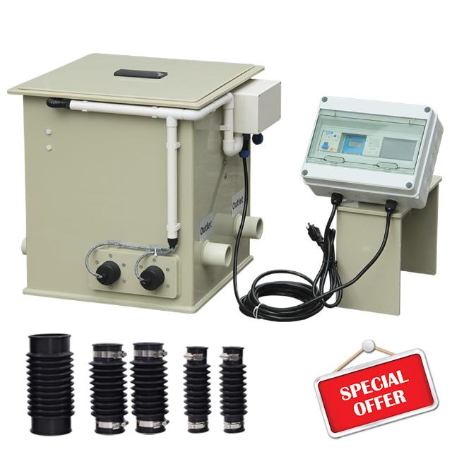 110V Automatic Koi Pond Drum Filter with Mobile Control Box
