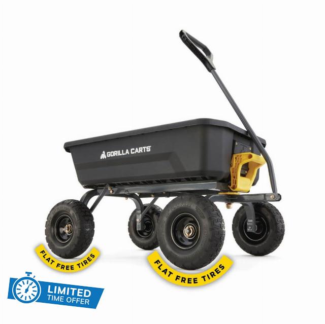Gorilla Carts Heavy-Duty Dump Cart