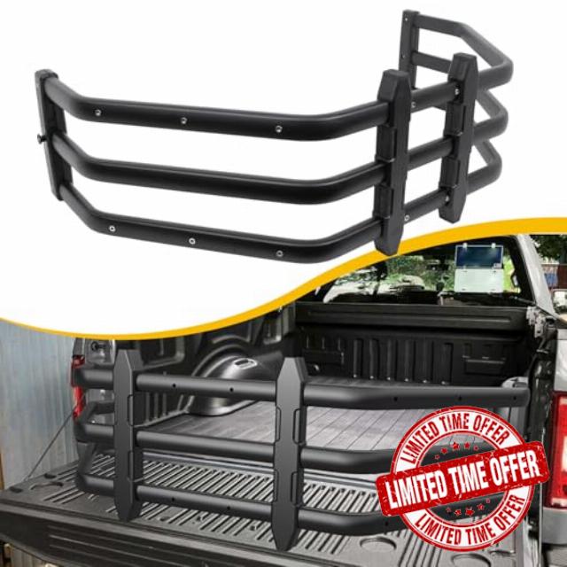 Truck Bed Extender Fit for Ford F-150 F150 2015-2025 & Toyota Tundra 2007-2025 & Nissan Titan 2016-2024 Aluminum Tailgate Extender Accessories