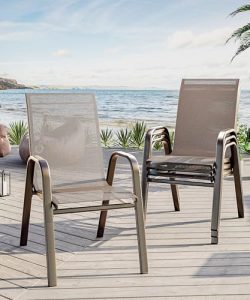 High-Back Patio Stacking Chairs