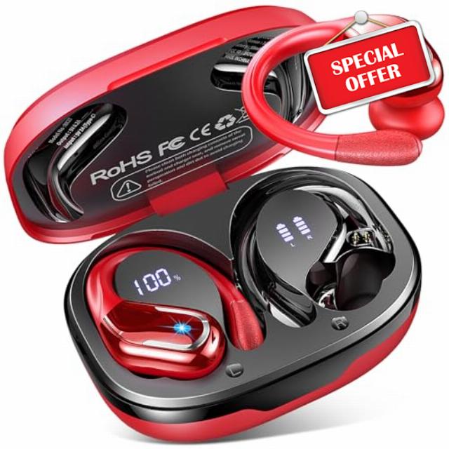 Wireless Earbuds Bluetooth 5.4 Headphones Sport