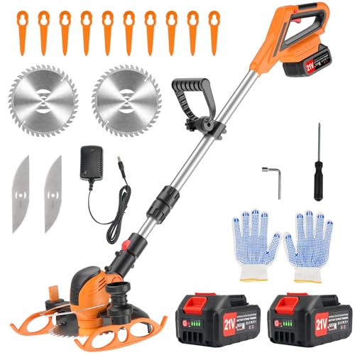 21V Weed Eater Battery Powered with 2X 2.0 Ah Battery