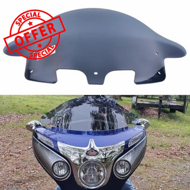 PANICAL Motorcycle for Indian 2014-2025 Chief Highway Master Roadmaster With Increased Windshield 16" Gray Resistance Hard Fog Protection Replace Accessories (16" gray)