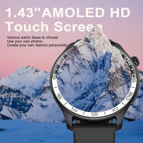 40mm AMOLED Touchscreen Smartwatch for Men Women (Answer/Make Call)