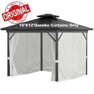 Gazebo Curtains 10'x12' Outdoor Waterproof