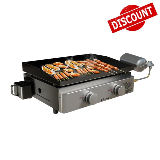 23" Premium Enamel Propane Grills for Outdoor Kitchen Barbecue Grill