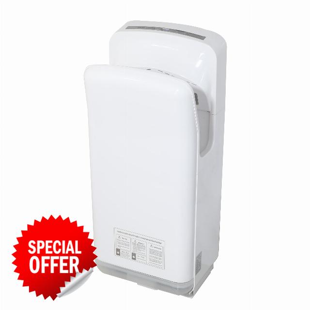 White Touchless Hand Dryer Wall Mounted Low Energy Hand Dryer Powerful Hand Dryer Premium Commercial Hand Dryer for Bathroom
