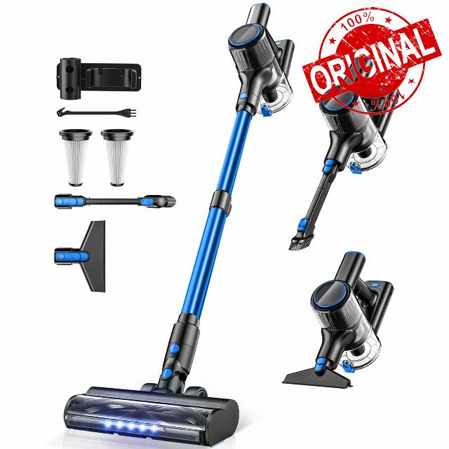 Vacuum Cleaners for Home 8-in-1 Lightweight Stick Vacuum with LED Display & 3 Cleaning Modes