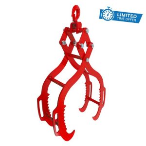 Log Tongs 28 inch 4 Serrated Claw