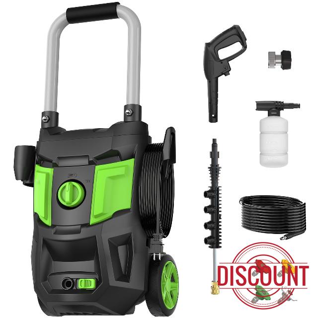 Electric Pressure Washer - 4500PSI Max 3.0GPM with 20FT Hose