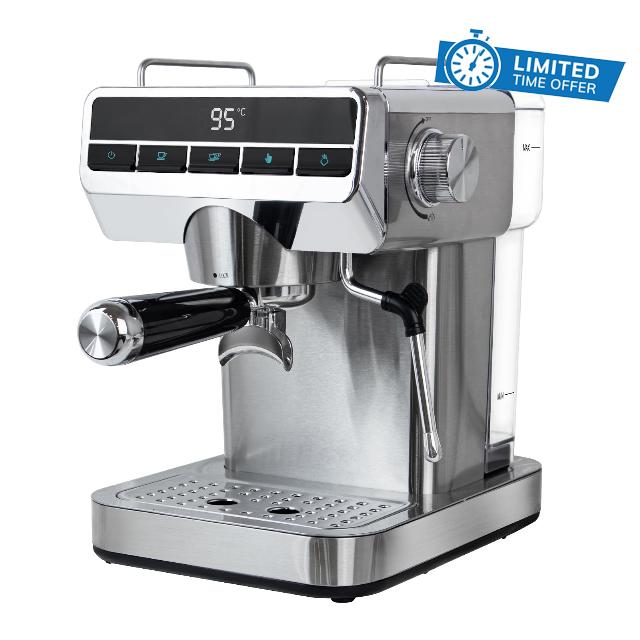 Espresso Machine with Temperature Display