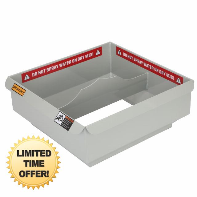 MMAC-0123 Hopper Extension Allows You to Increase the Hopper Capacity of the From 120 Pounds of Dry Mix to 300 Pounds.MMAC-0123 Hopper Extension Compatible with Mud Mixer MMXR-3221
