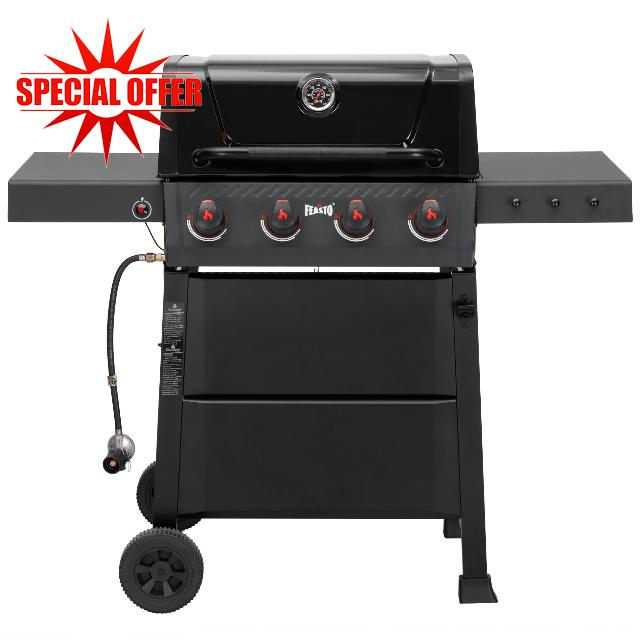 4-Burner Propane Gas Grill