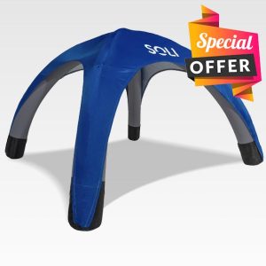 SOLI: Air Canopy 12' - Ultra Marine Blue - Outdoor & Beach Self-Inflating Sun Tent