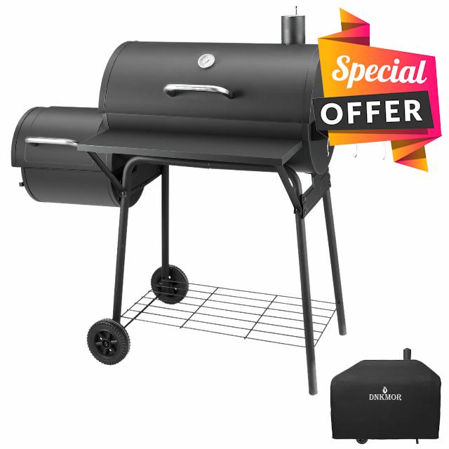 Charcoal Grill with Offset Smoker