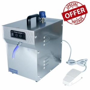 Jewelry Steam Cleaner Machine Professional for Ring Watch 1200W High Pressure Gemstone Cleaned Steamering for Diamond Gold Silver 2L Stainless Steel Automatic Cleaning Equipment for Eyeglasses Scalpel